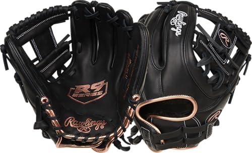 Rawlings | R9 Series Fastpitch Softball Glove | 11.75' | Pro I-Web | Black