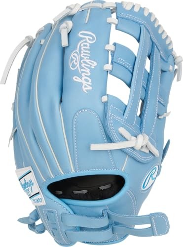 Rawlings | R9 Series Fastpitch Softball Glove | 12' | Pro H-Web | Columbia Blue