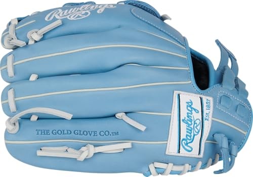 Rawlings | R9 Series Fastpitch Softball Glove | 12' | Pro H-Web | Columbia Blue