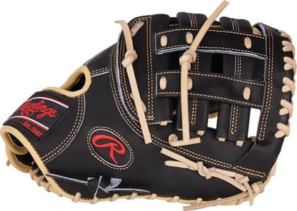 Rawlings | Heart of the Hide Series First Base Mitt | 12.5'| Modified Pro H-Web | Black