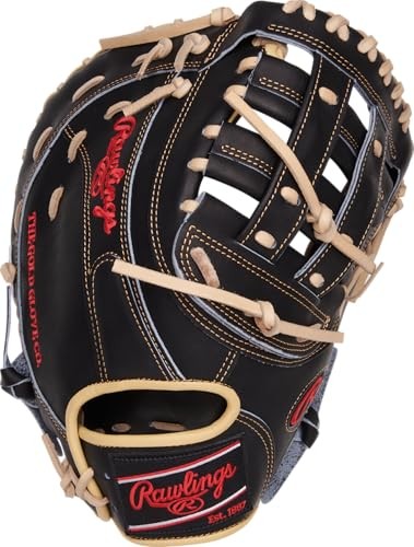 Rawlings | Heart of the Hide Series First Base Mitt | 12.5'| Modified Pro H-Web | Black