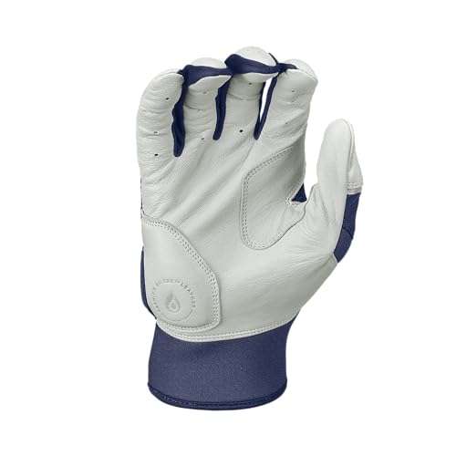 Rawlings | Adult Workhorse Baseball Batting Gloves | White/Navy
