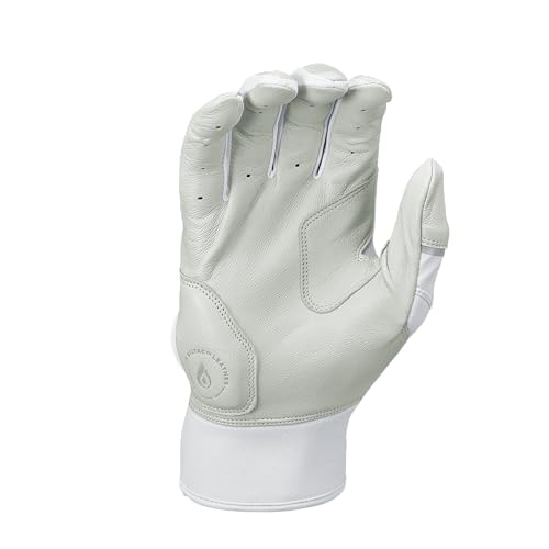 Rawlings | Adult Workhorse Baseball Batting Gloves | White/White