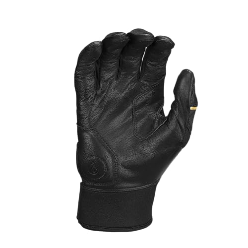 Rawlings | Adult Workhorse Baseball Batting Gloves | Black/Gold