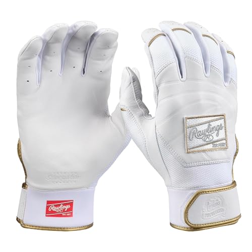 Rawlings | PRO Preferred Baseball Batting Gloves | White