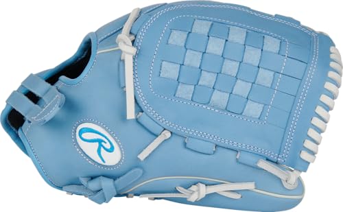 Rawlings | R9 Series Fastpitch Softball Glove | 12.5"| Basket Web | Columbia Blue