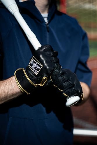 Rawlings | PRO Preferred Baseball Batting Gloves | Black
