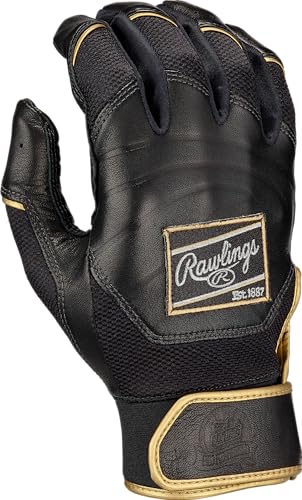 Rawlings | PRO Preferred Baseball Batting Gloves | Black