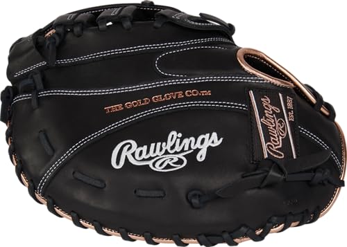 Rawlings | R9 Series Fastpitch Softball Glove | First Base Mitt 12.5' | Pro H-Web | Black