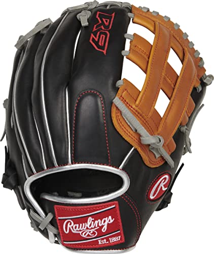 Rawlings Senior R9 Series Contour Baseball Glove in Black | 12"