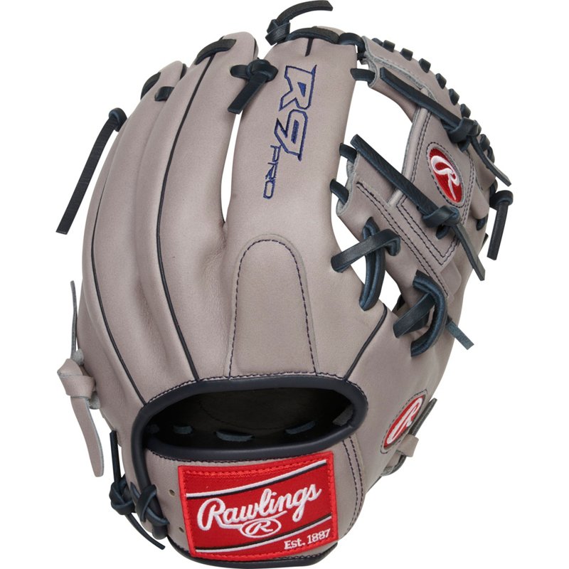 Rawlings 11.5" Adult R9 Pro Fransisco Lindor Baseball Glove Gray/Navy Blue - Sball/Bball Glove and Mitt at Academy Sports